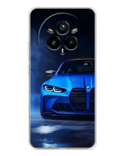 Чехол для Realme 14 Pro Plus с картинкой «Голубая BMW M4» Чехол для Realme 14 Pro Plus с картинкой «Голубая BMW M4»