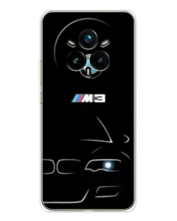 Чехол для Realme 14 Pro Plus с картинкой «Минималистичный принт BMW M3»