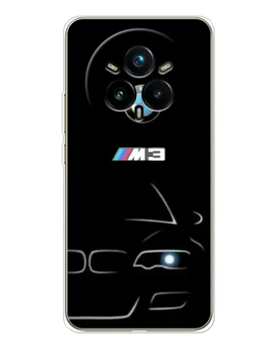 Чехол для Realme 14 Pro Plus с картинкой «Минималистичный принт BMW M3» Чехол для Realme 14 Pro Plus с картинкой «Минималистичный принт BMW M3»