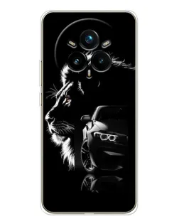 Чехол для Realme 14 Pro Plus с картинкой «BMW и лев»