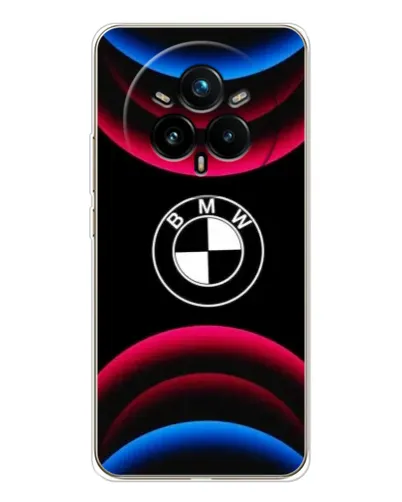 Чехол для Realme 14 Pro Plus с картинкой «Логотип BMW и неоновые дуги» Чехол для Realme 14 Pro Plus с картинкой «Логотип BMW и неоновые дуги»