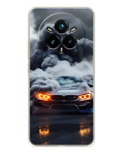 Чехол для Realme 14 Pro Plus с картинкой «BMW в дыму» Чехол для Realme 14 Pro Plus с картинкой «BMW в дыму»