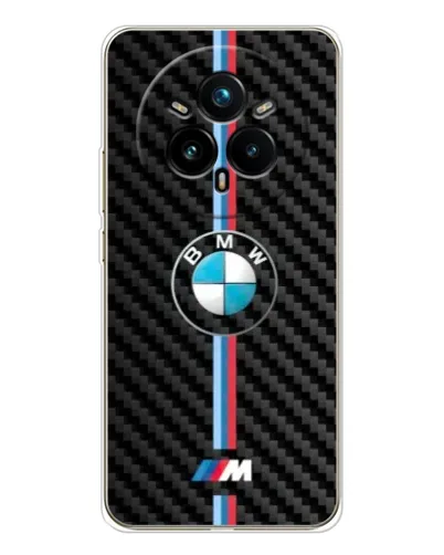 Чехол для Realme 14 Pro Plus с картинкой «Эмблема BMW и карбон» Чехол для Realme 14 Pro Plus с картинкой «Эмблема BMW и карбон»