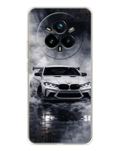 Чехол для Realme 14 Pro Plus с картинкой «BMW сквозь туман» Чехол для Realme 14 Pro Plus с картинкой «BMW сквозь туман»
