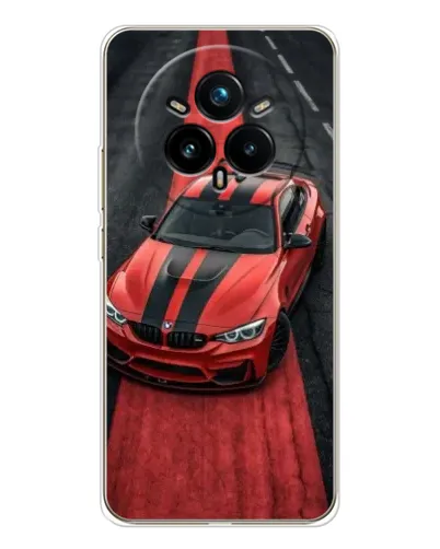 Чехол для Realme 14 Pro Plus с картинкой «BMW на красной дорожке» Чехол для Realme 14 Pro Plus с картинкой «BMW на красной дорожке»