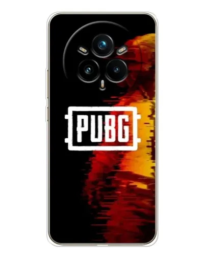Чехол для Realme 14 Pro Plus с картинкой «Яркий логотип PUBG»