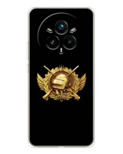 Чехол для Realme 14 Pro Plus с картинкой «PUBG — оранжевый градиент»