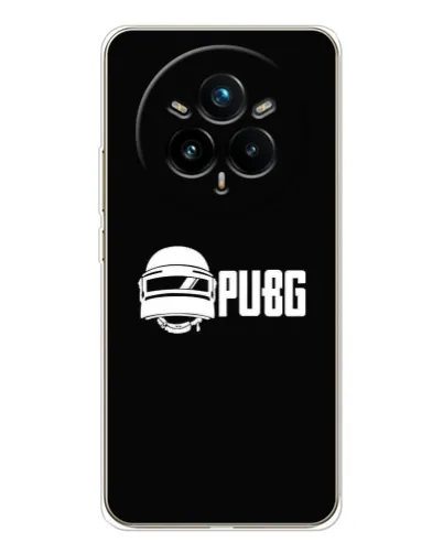 Чехол для Realme 14 Pro Plus с картинкой «PUBG — классический лого»