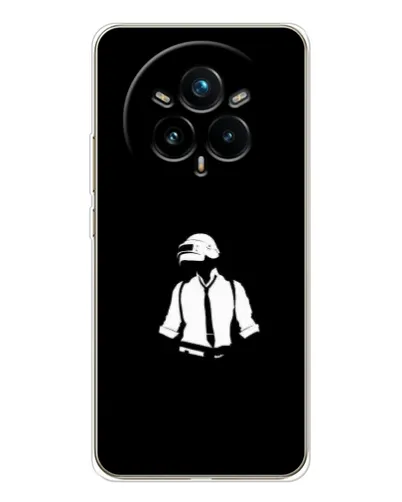 Чехол для Realme 14 Pro Plus с картинкой «PUBG — белый шлем»