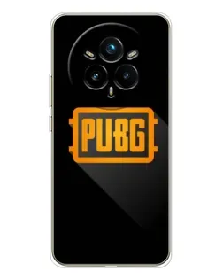 Чехол для Realme 14 Pro Plus с картинкой «PUBG — рамка лого»