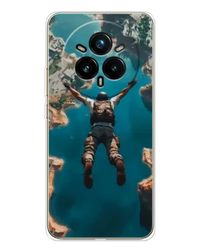Чехол для Realme 14 Pro Plus с картинкой «PUBG — свободное падение»
