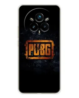 Чехол для Realme 14 Pro Plus с картинкой «PUBG — золотой логотип»