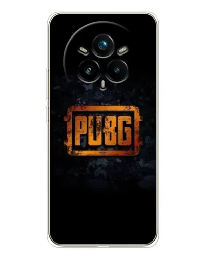 Чехол для Realme 14 Pro Plus с картинкой «PUBG — золотой логотип»