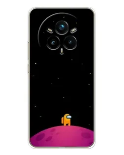 Чехол для Realme 14 Pro Plus с картинкой «Одинокий герой на планете»