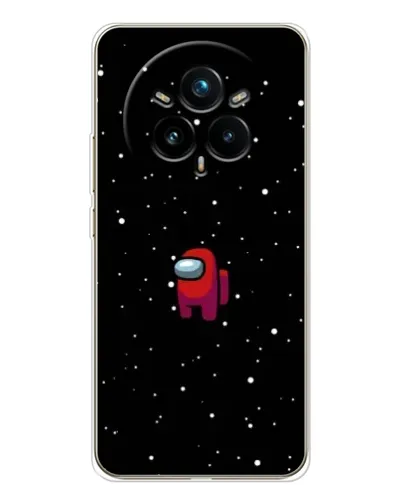 Чехол для Realme 14 Pro Plus с картинкой «Красный Among Us»