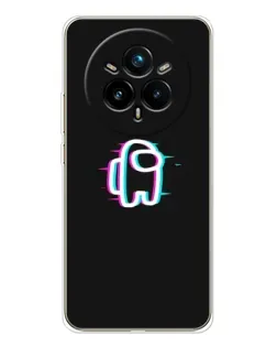 Чехол для Realme 14 Pro Plus с картинкой «Among Us неон»