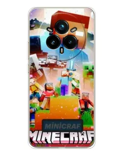 Чехол для Realme 14 Pro Plus с картинкой «Minecraft герои игры»