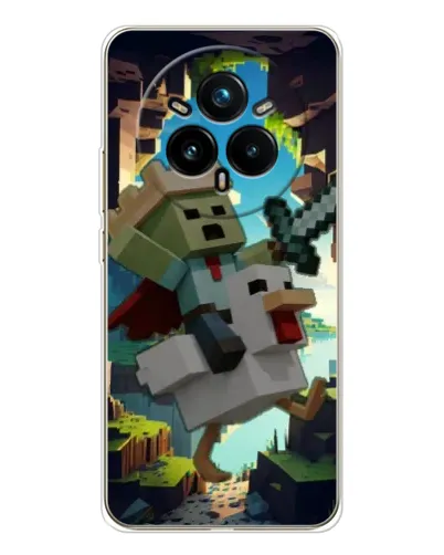 Чехол для Realme 14 Pro Plus с картинкой «Стив и гусь» Чехол для Realme 14 Pro Plus с картинкой «Стив и гусь»