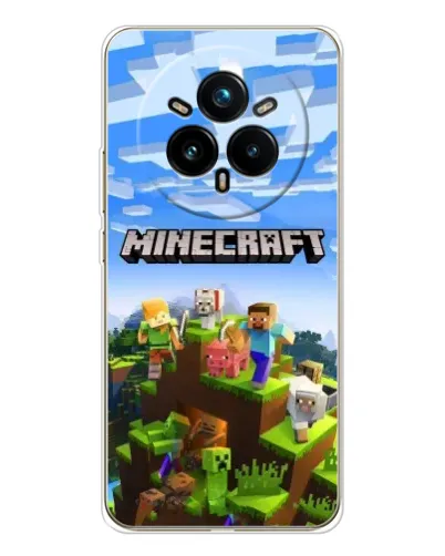 Чехол для Realme 14 Pro Plus с картинкой «Minecraft классический мир» Чехол для Realme 14 Pro Plus с картинкой «Minecraft классический мир»