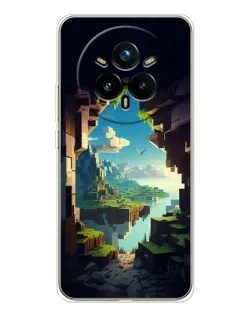 Чехол для Realme 14 Pro Plus с картинкой «Вид из пещеры»