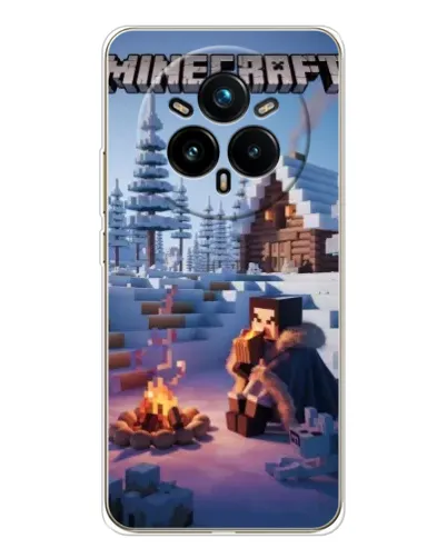 Чехол для Realme 14 Pro Plus с картинкой «Зимний Minecraft» Чехол для Realme 14 Pro Plus с картинкой «Зимний Minecraft»