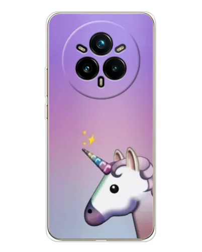 Чехол для Realme 14 Pro Plus с картинкой «Единорог градиент» Чехол для Realme 14 Pro Plus с картинкой «Единорог градиент»