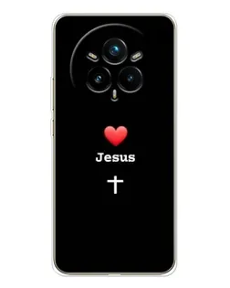 Чохол для Realme 14 Pro Plus з картинкою «Серце - Jesus»