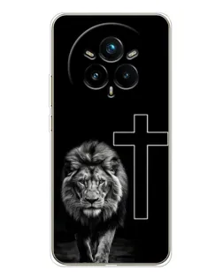 Чохол для Realme 14 Pro Plus з картинкою «Лев та Хрест»