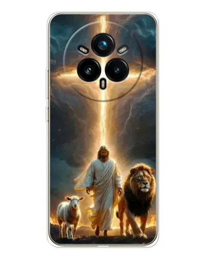 Чехол для Realme 14 Pro Plus с картинкой «Лев Иуды и Свет»