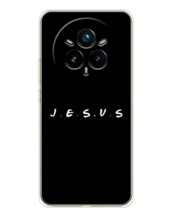 Чехол для Realme 14 Pro Plus с картинкой «Точки веры J.E.S.U.S.»