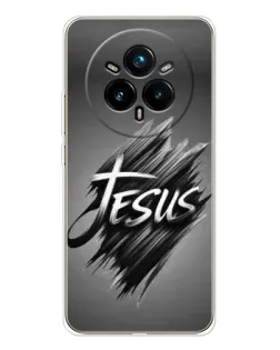 Чехол для Realme 14 Pro Plus с картинкой «Надпись Jesus Graffiti»