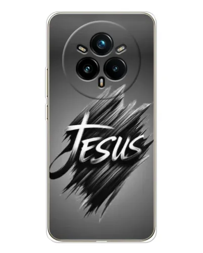 Чехол для Realme 14 Pro Plus с картинкой «Надпись Jesus Graffiti»