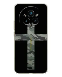 Чехол для Realme 14 Pro Plus с картинкой «Милитари Крест»