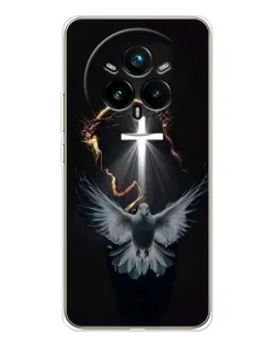 Чехол для Realme 14 Pro Plus с картинкой «Голубь и Свет»
