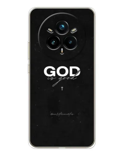 Чехол для Realme 14 Pro Plus с картинкой «GOD — Бог над всем»