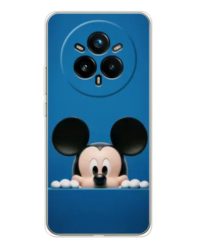 Чехол для Realme 14 Pro Plus с картинкой «Микки выглядывает» Чехол для Realme 14 Pro Plus с картинкой «Микки выглядывает»