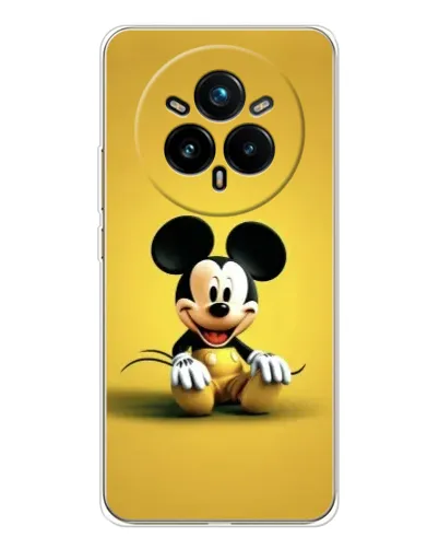 Чехол для Realme 14 Pro Plus с картинкой «Микки на желтом» Чехол для Realme 14 Pro Plus с картинкой «Микки на желтом»