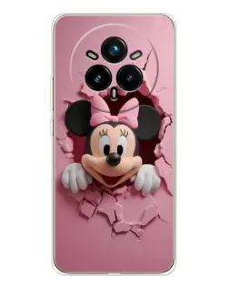 Чехол для Realme 14 Pro Plus с картинкой «Минни сквозь стену»