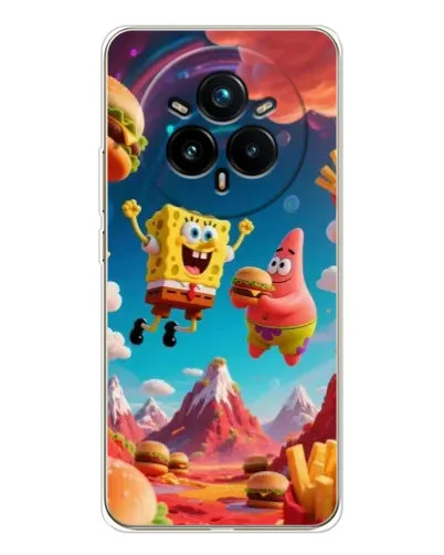 Чехол для Realme 14 Pro Plus с картинкой «Космический фастфуд» Чехол для Realme 14 Pro Plus с картинкой «Космический фастфуд»
