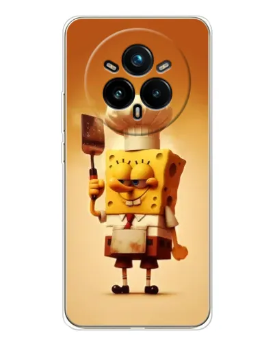 Чехол для Realme 14 Pro Plus с картинкой «Губка Боб повар» Чехол для Realme 14 Pro Plus с картинкой «Губка Боб повар»
