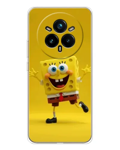 Чехол для Realme 14 Pro Plus с картинкой «Позитивный Губка Боб» Чехол для Realme 14 Pro Plus с картинкой «Позитивный Губка Боб»