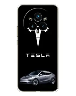 Чехол для Realme 14 Pro Plus с картинкой «Tesla Model Y»