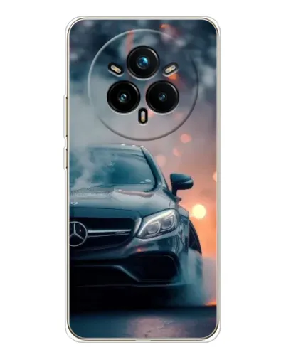 Чехол для Realme 14 Pro Plus с картинкой «Mercedes — ночной город»