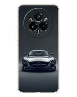 Чехол для Realme 14 Pro Plus с картинкой «Mercedes на черном»