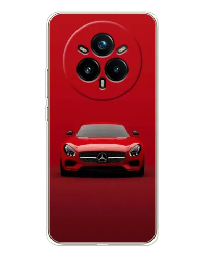 Чехол для Realme 14 Pro Plus с картинкой «Красный Mercedes AMG»