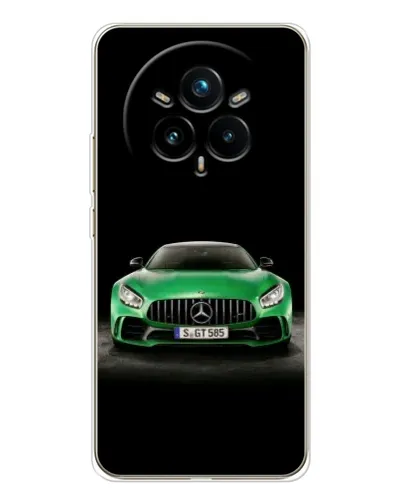 Чехол для Realme 14 Pro Plus с картинкой «Mercedes — неоновый лого»