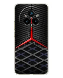 Чехол для Realme 14 Pro Plus с картинкой «Mercedes Carbon Grid»