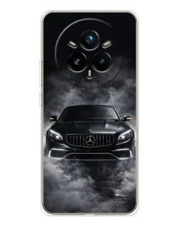 Чехол для Realme 14 Pro Plus с картинкой «Mercedes в дыму»