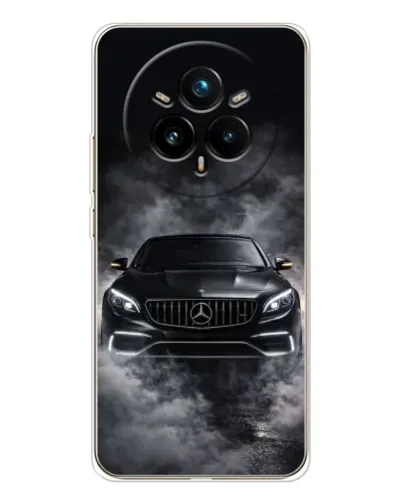 Чехол для Realme 14 Pro Plus с картинкой «Mercedes в дыму»