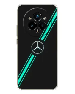 Чехол для Realme 14 Pro Plus с картинкой «Спортивные линии Mercedes»